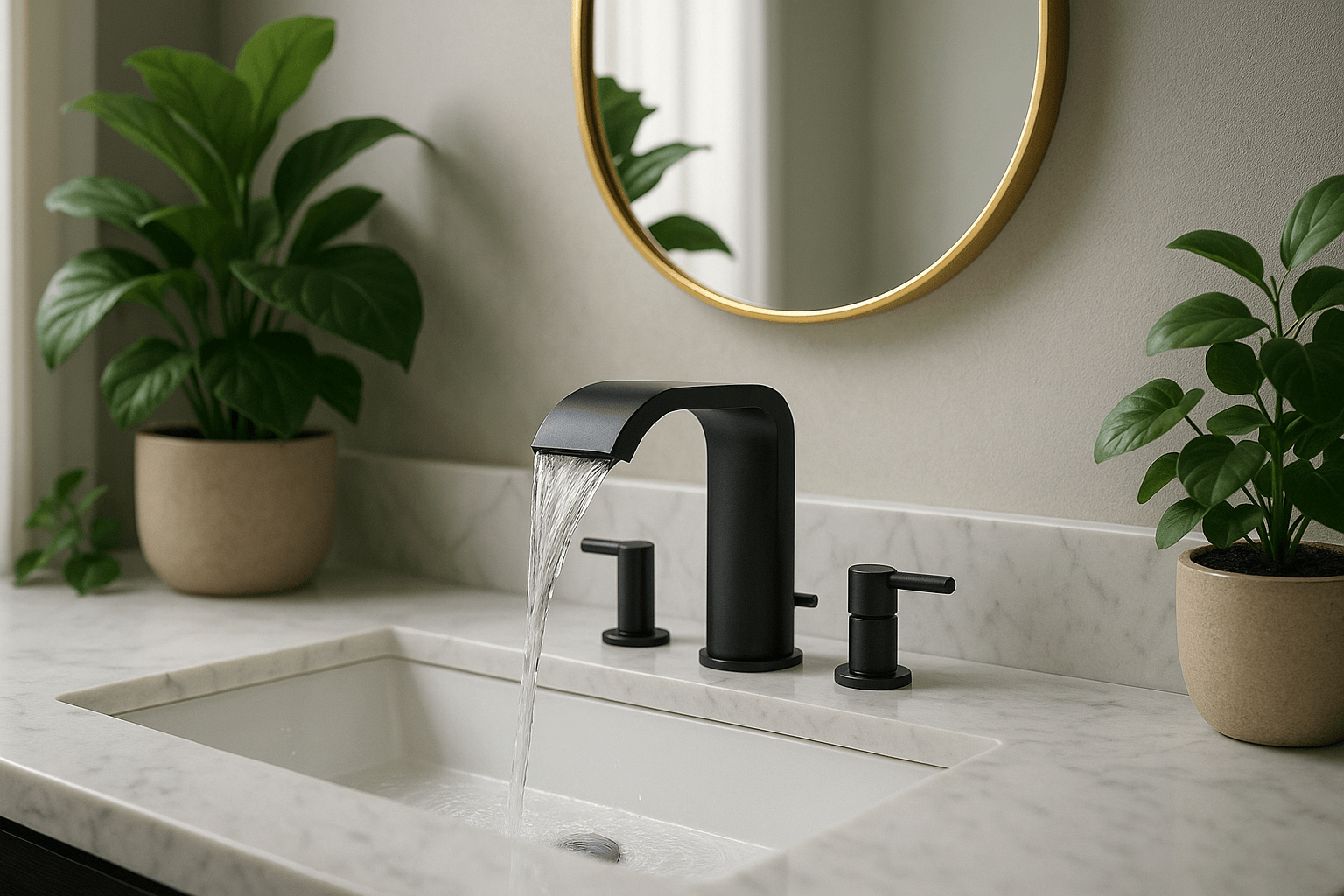 Matte Black Faucets in India Banner